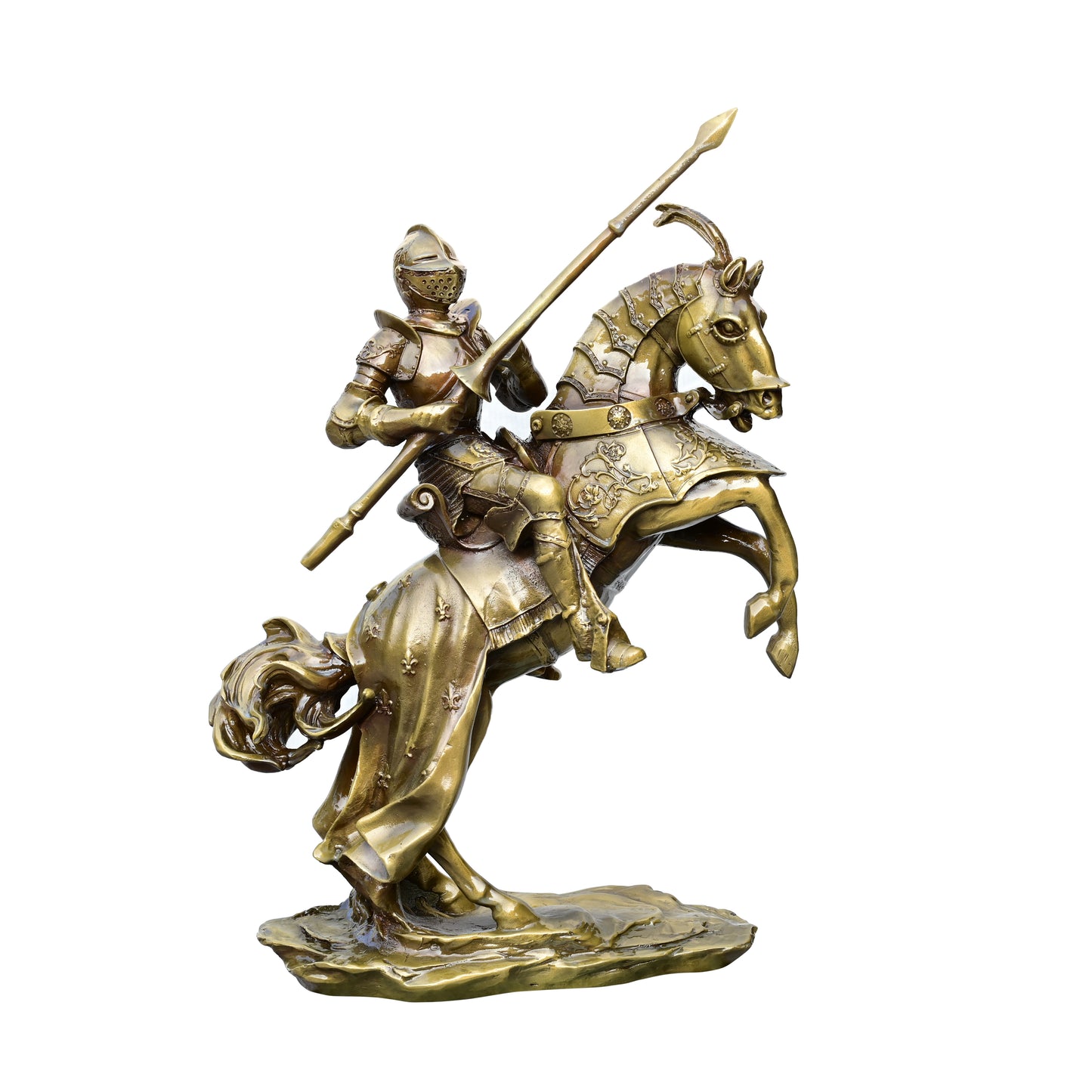 Knight of Valor on Rearing Steed Sculpture