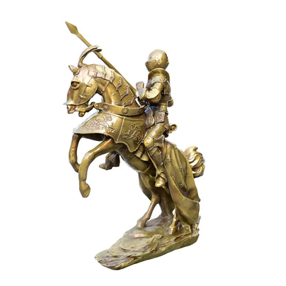 Knight of Valor on Rearing Steed Sculpture