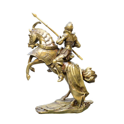 Knight of Valor on Rearing Steed Sculpture