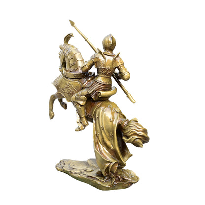 Knight of Valor on Rearing Steed Sculpture