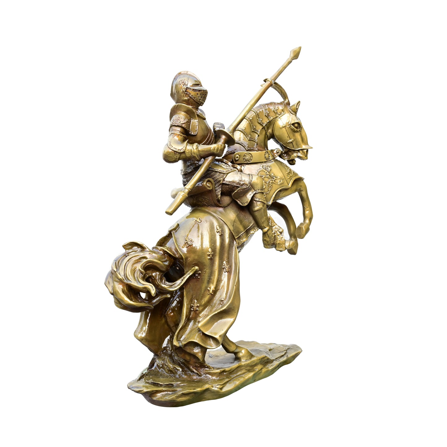 Knight of Valor on Rearing Steed Sculpture