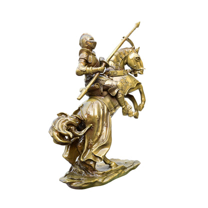 Knight of Valor on Rearing Steed Sculpture