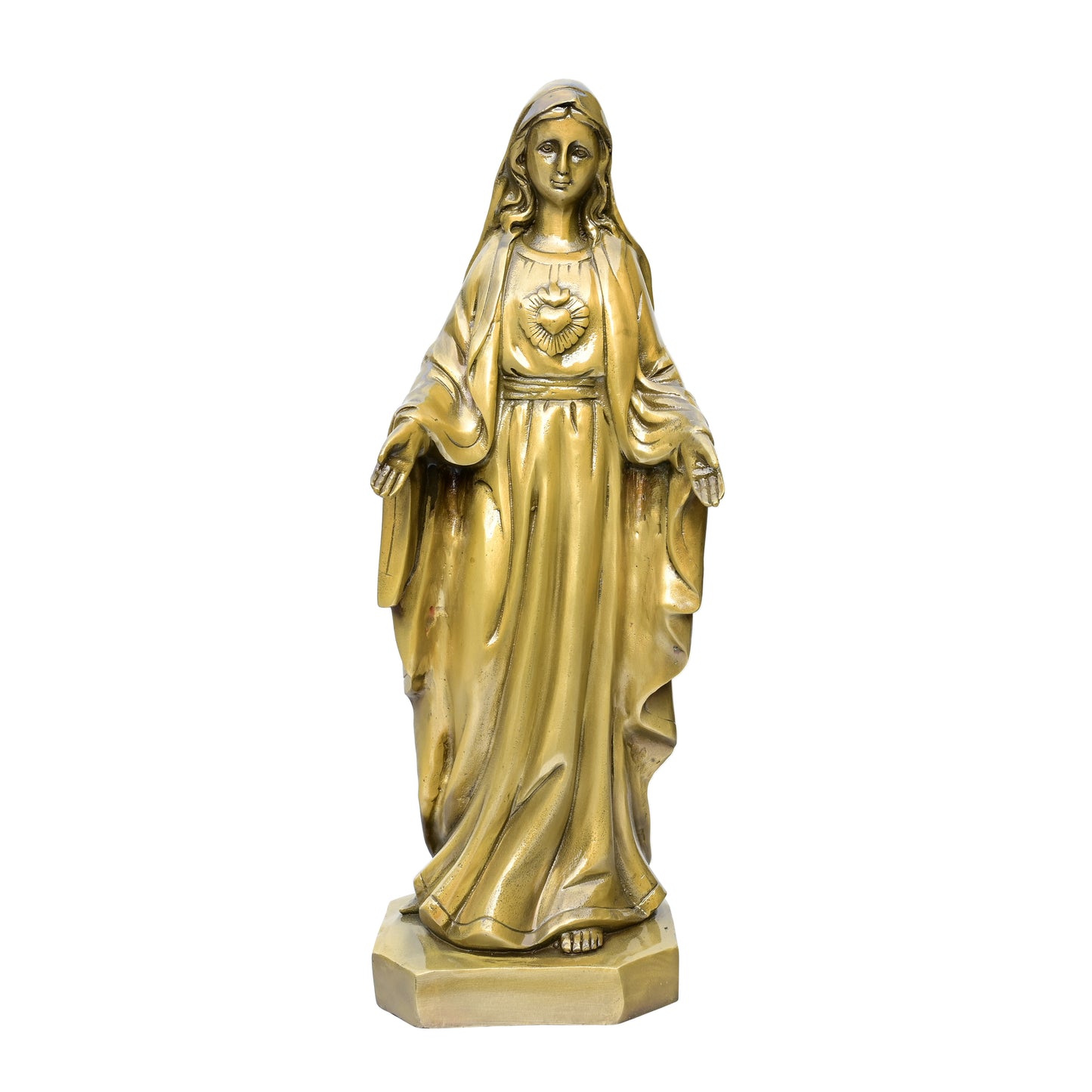 Our Lady of the Sacred Heart Brass Figure