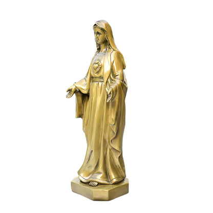 Our Lady of the Sacred Heart Brass Figure