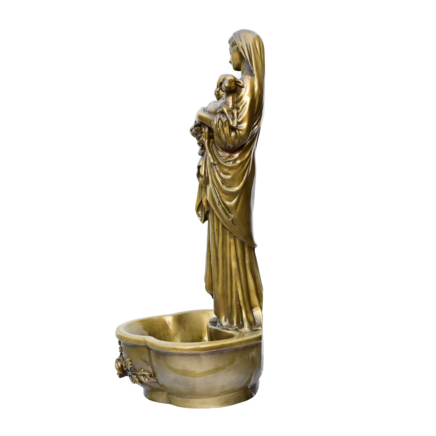 Madonna of the Lamb and Child Jesus Sculpture