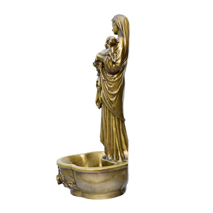 Madonna of the Lamb and Child Jesus Sculpture