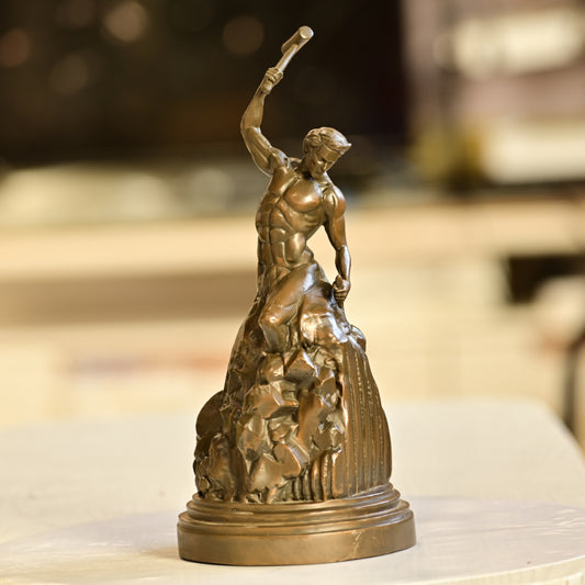 The Self-Made Man Brass Sculpture