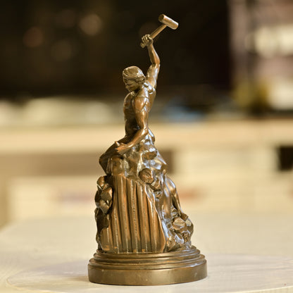 The Self-Made Man Brass Sculpture