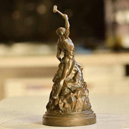 The Self-Made Man Brass Sculpture