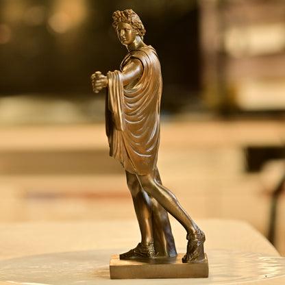 Apollo Belvedere Brass Sculpture of Classical Elegance