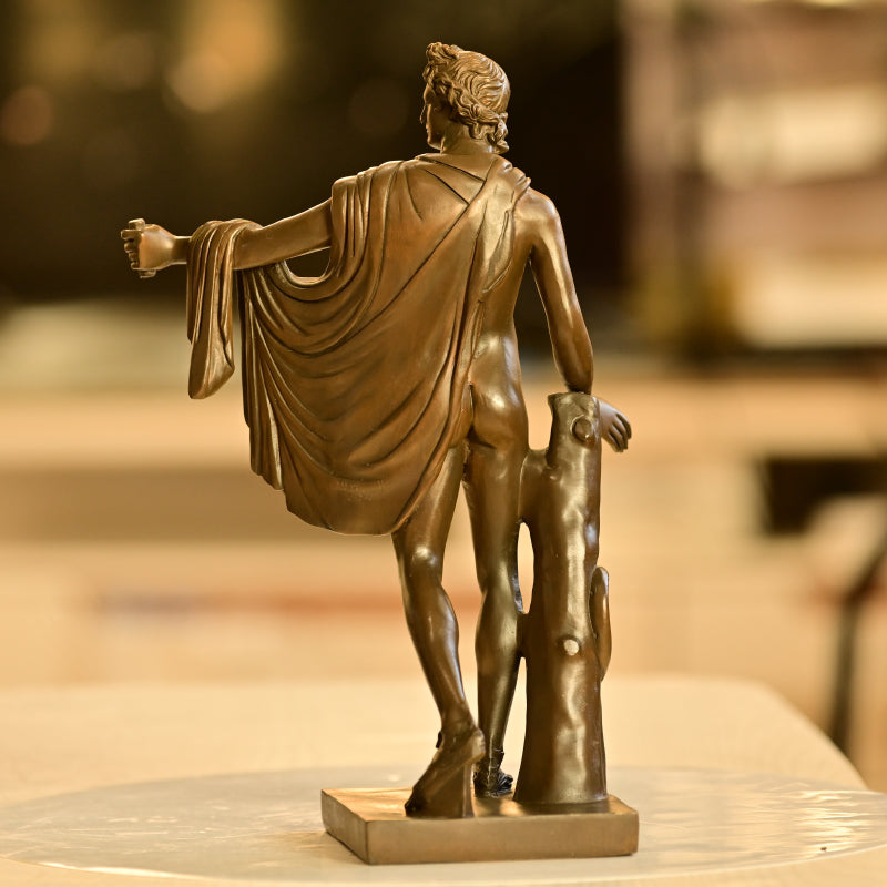Apollo Belvedere Brass Sculpture of Classical Elegance